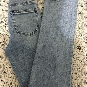 Buckle Light Blue Straight Leg Jeans
